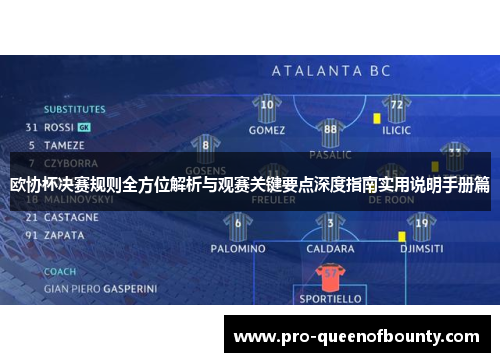 欧协杯决赛规则全方位解析与观赛关键要点深度指南实用说明手册篇